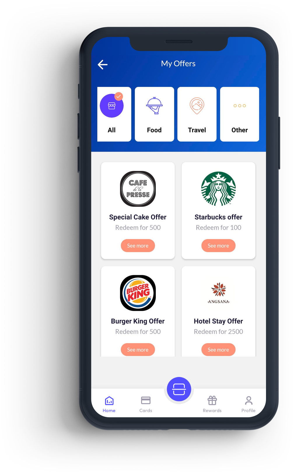 Let your insurance customers get loyalty rewards and gifts with personalized e-wallet app